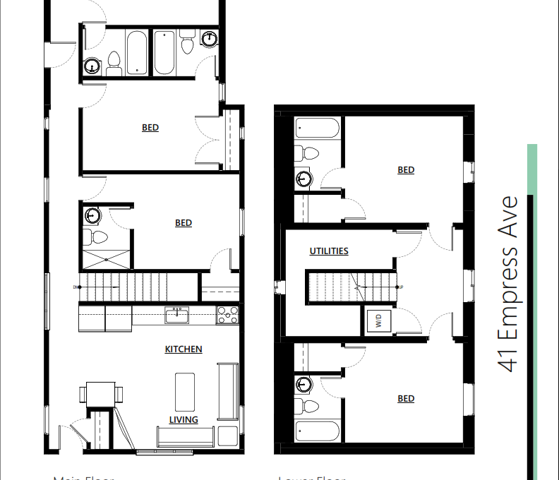 Black Line Plans - 41 Empress Ave. New_001